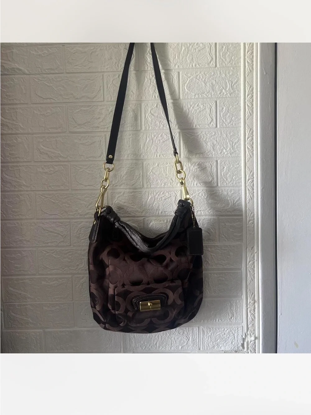 Coach Kristin sateen hobo